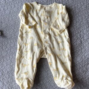 Little Me Yellow Duck Patterned Footie